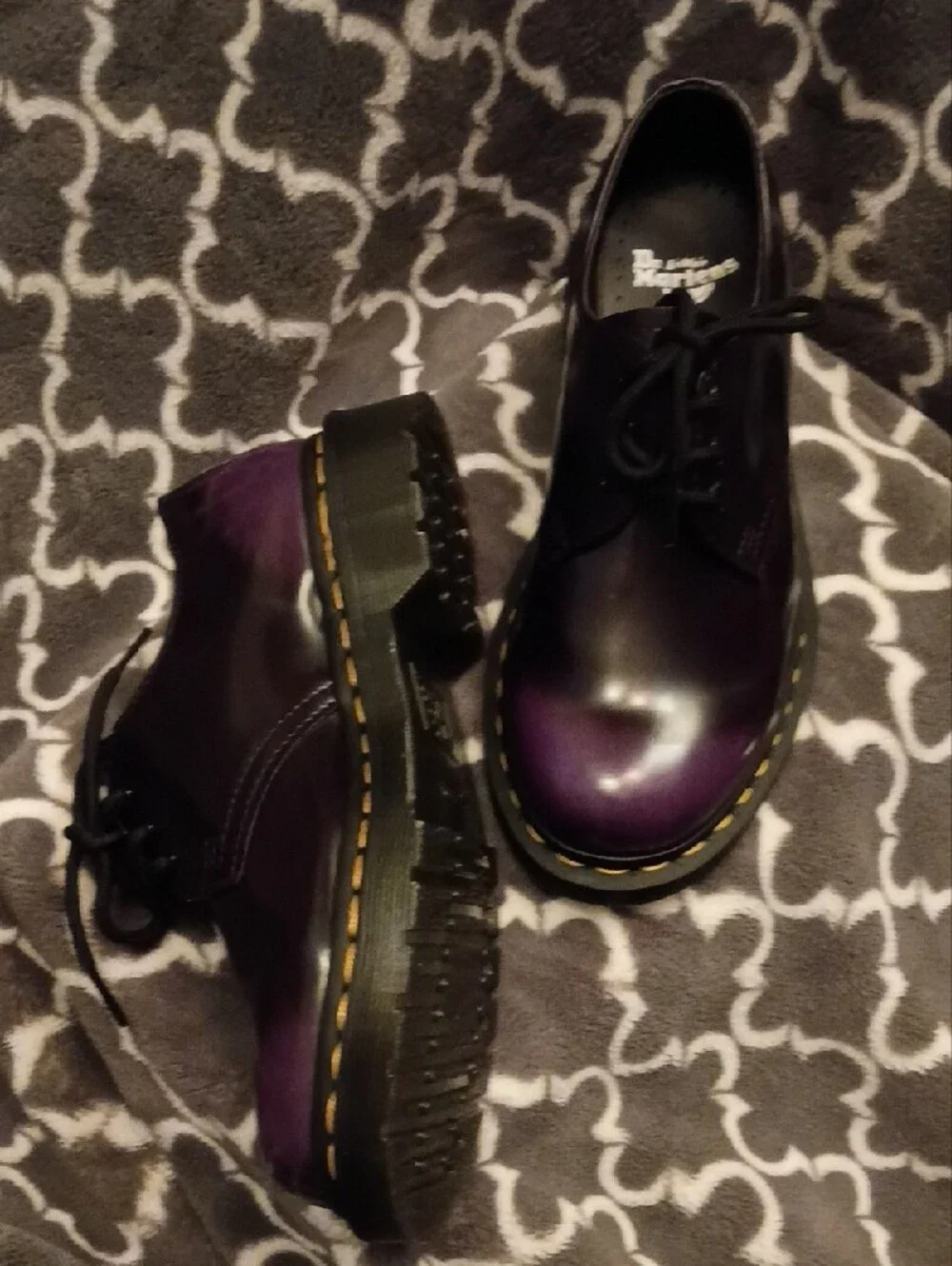 Dr.Martens - Purple to Black Ombre -Size 6 Womens- Brand New/Never Worn
